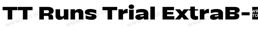 TT Runs Trial ExtraB字体转换 TT Runs Trial ExtraB字体转换